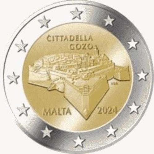 2 Euro Malta 2024 - Citadel van Gozo - BU Coincard - VVK, Postzegels en Munten, Munten | Europa | Euromunten, Losse munt, 2 euro