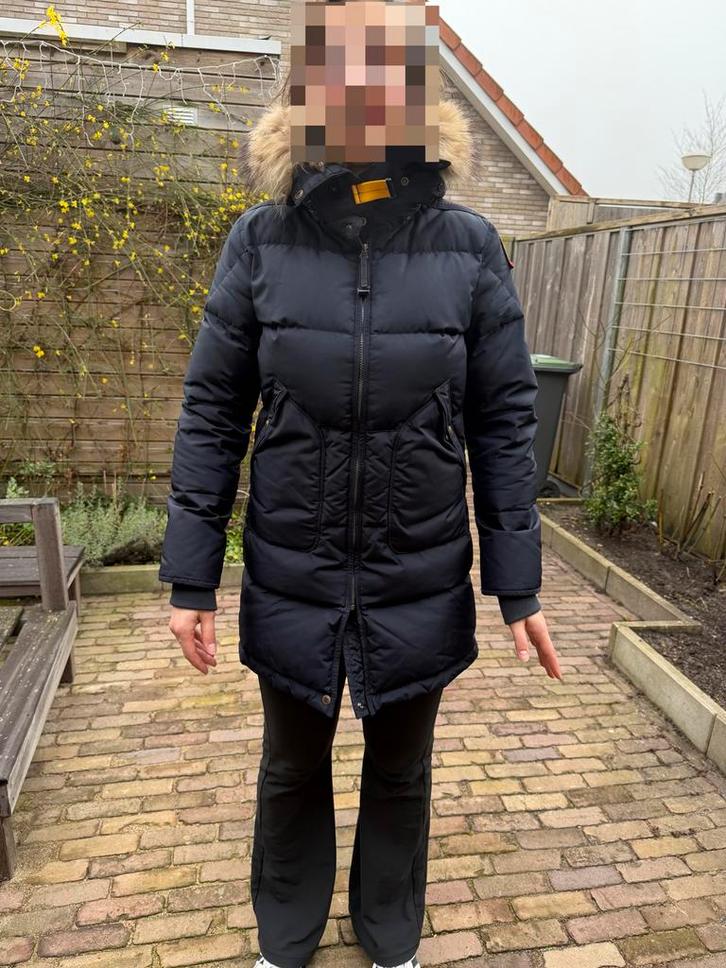 Blauwe Parajumpers Damesjas | Long Bear | maat S, Kleding | Dames, Jassen | Winter, Zo goed als nieuw, Maat 36 (S), Blauw, Ophalen of Verzenden