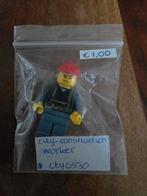 LEGO Minifig CTY0530 Construction Worker, Kinderen en Baby's, Speelgoed | Duplo en Lego, Ophalen of Verzenden, Zo goed als nieuw