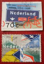 Nederland - 2x ANWB Bewegwijzering, Postzegels en Munten, Postzegels | Nederland, Na 1940, Verzenden, Gestempeld