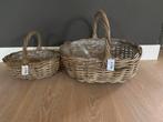 Rieten Manden Set - Nieuw, Huis en Inrichting, Woonaccessoires | Schalen en Manden, Mand, Nieuw, Ophalen of Verzenden, Riet