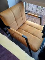 Stijlvolle okergele fauteuil Eijerkamp, Ophalen, Nieuw, 75 tot 100 cm, Stof
