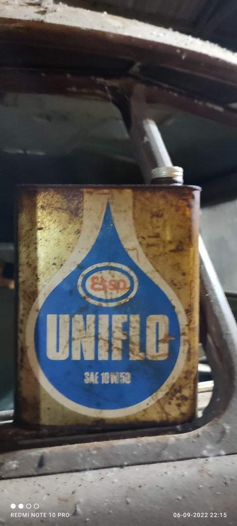 Oude oliebidon Esso, Verzamelen, Automerken, Motoren en Formule 1, Gebruikt, Auto's, Ophalen of Verzenden