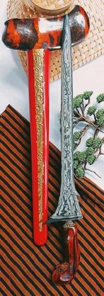 Keris Kebo Lajer Pamor Pedaringan Kebak Timohohout KGU55, Verzenden