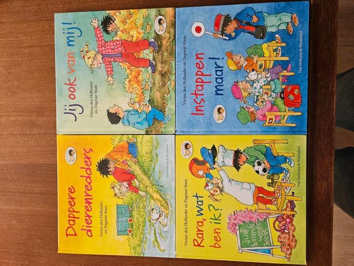 Set boekjes Lisa&Jimmy van Vivian den Hollander&Dagmar Stam, Boeken, Kinderboeken | Kleuters, Zo goed als nieuw, Fictie algemeen