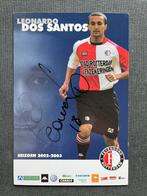 Feyenoord spelerskaart Leonardo Dos Santos met handtekening, Verzamelen, Sportartikelen en Voetbal, Ophalen of Verzenden, Zo goed als nieuw