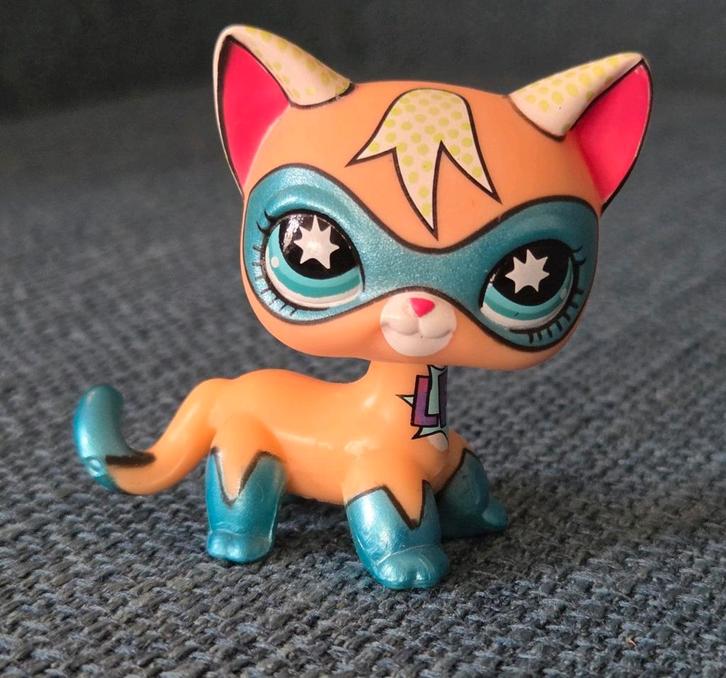 LPS Comic con Super Hero Cat origineel, Verzamelen, Poppetjes en Figuurtjes, Zo goed als nieuw, Ophalen