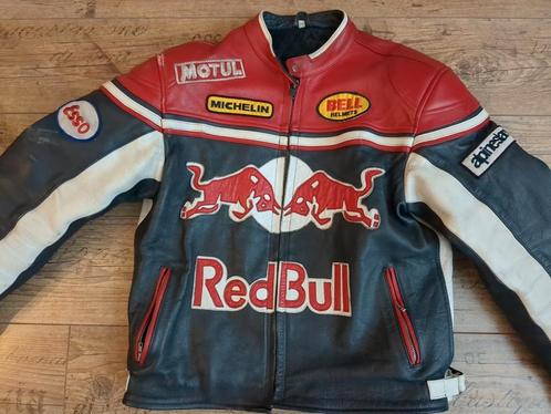 Vintage Motorjas Leer Redbull (Alpinestars?), Motoren, Kleding | Motorkleding, Jas | leer, Tweedehands, Ophalen of Verzenden