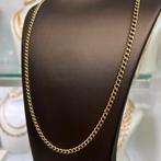 14k gouden cuban ketting massief schakel, Sieraden, Tassen en Uiterlijk, Ophalen of Verzenden, Zo goed als nieuw, Goud