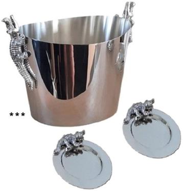 Krokodil wijnkoeler of Onderzetters *** beschikbaar voor biedingen