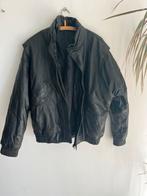 Vintage leren jas, Kleding | Heren, Ophalen of Verzenden, Zo goed als nieuw, Maat 52/54 (L), Zwart