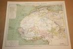 Antieke kaart - Noordwest-Afrika - circa 1885 !!, Boeken, Atlassen en Landkaarten, Gelezen, Ophalen of Verzenden, Landkaart, 1800 tot 2000