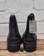 H&M - Premium leren chelseaboots maat 41 - Nieuw, Kleding | Dames, Schoenen, H&M, Zwart, Lage of Enkellaarzen, Nieuw