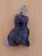 Amethyst poes --afmeting 2,5 cm, Ophalen of Verzenden