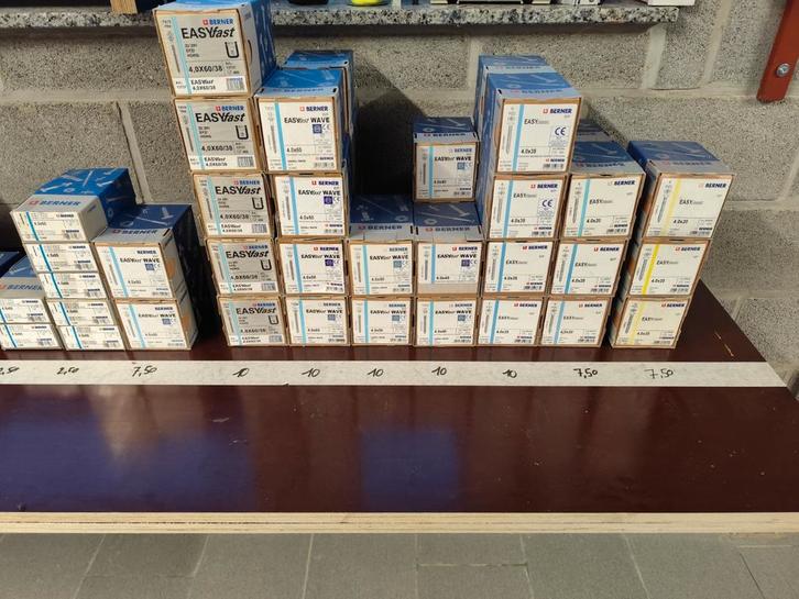 Berner Schroeven en Pluggen - Diverse Maten, Doe-het-zelf en Verbouw, IJzerwaren en Bevestigingsmiddelen, Nieuw, Schroeven, Minder dan 50 mm