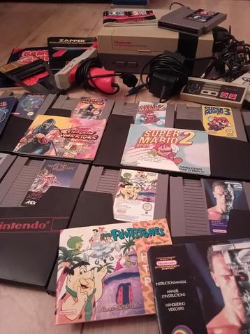 Nintendo NES Console + Games - Complete Set! 8bit 8-bit beschikbaar voor biedingen