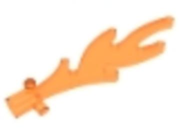 Lego Castle 5x Dragon Flame Transparant Neon Oranje 6126B (N beschikbaar voor biedingen