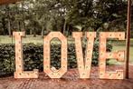 Te huur: XL Houten LOVE lichtletters -Sfeervol voor bruiloft, Ophalen