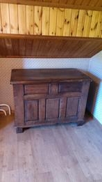 Antieke eikenhouten dekenkist, Ophalen, Gebruikt, 100 tot 150 cm, 50 tot 75 cm