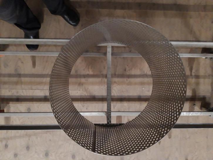 RVS geperforeerde ring / RVS binnenwerk ketel, Huis en Inrichting, Keuken | Keukenbenodigdheden, Gebruikt, Ophalen