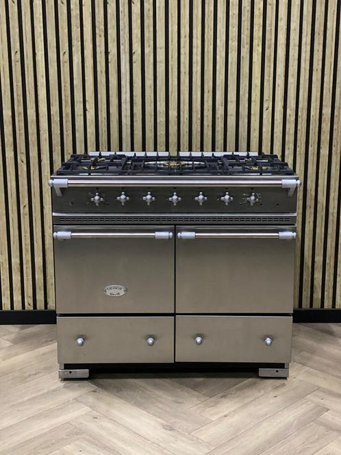 Lacanche Inox 100cm Dubbele Oven + Hete Lucht in Nette Staat, Witgoed en Apparatuur, Fornuizen, Zo goed als nieuw, Gas, 5 kookzones of meer
