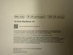 MacBook Air 2025 13’’ M4 256gb 16gb Nieuw+Bon 2Jaar Garantie, Ophalen, 256 GB, Qwerty, 13 inch