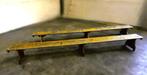 School/gymbank jaren 80 - lang - set van 2, Ophalen, Gebruikt, Hout
