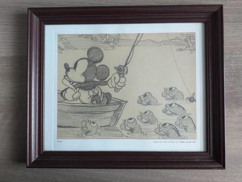 Original story sketch of Mickey from Fishin’ Around. Repro., Verzamelen, Disney, Gebruikt, Overige typen, Mickey Mouse, Verzenden