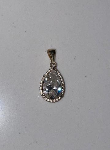 18kt gouden hanger met 3.00 ct diamant beschikbaar voor biedingen