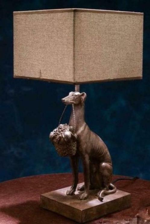 windhond whippet greyhound hazewindhond hond lamp, Huis en Inrichting, Lampen | Tafellampen, Nieuw, Minder dan 50 cm, Ophalen of Verzenden