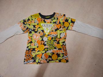 guess longsleeve shirt maat 98 104 meisje kleurrijk beschikbaar voor biedingen