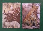 Tanzania 2 pzs dieren, Postzegels en Munten, Postzegels | Afrika, Verzenden, Tanzania, Gestempeld
