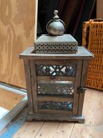 Lantaarn, Huis en Inrichting, Ophalen of Verzenden, Zo goed als nieuw, Hout, 25 tot 50 cm