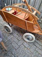 Houten Bolderkar / Speelgoedwagen Vintage, Antiek en Kunst, Ophalen of Verzenden