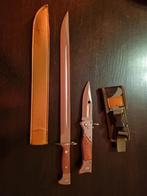 AK47 Bajonet Set: Klein uitklapbaar & Groot met Foedraal, Verzamelen, Militaria | Algemeen, Ophalen of Verzenden, Landmacht, Azië