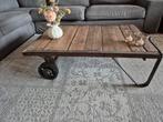 Stoere salontafel, Huis en Inrichting, Tafels | Salontafels, Ophalen, Gebruikt, 50 tot 100 cm, Minder dan 50 cm