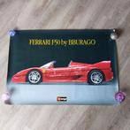 Ferrari F50 Bburago Poster - Vintage, Ophalen of Verzenden, Gebruikt, Rechthoekig Liggend, Reclame
