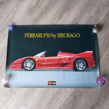 Ferrari F50 Bburago Poster - Vintage beschikbaar voor biedingen