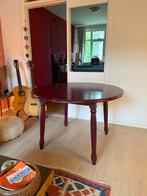 Uitklapbare ronde tafel burgundy, Huis en Inrichting, Tafels | Eettafels, Ophalen, Gebruikt, Rond, 100 tot 150 cm