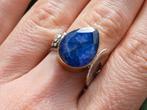 Vanoli 925 zilveren design ring met ruwe saffier maat 18, Daiva1973@hotmail.com, Vanoli, Blauw, Amsterdam