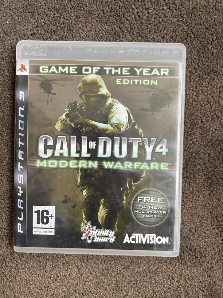 Call of Duty 4: Modern Warfare - PS3, Spelcomputers en Games, Games | Sony PlayStation 3, Gebruikt, Shooter, 3 spelers of meer