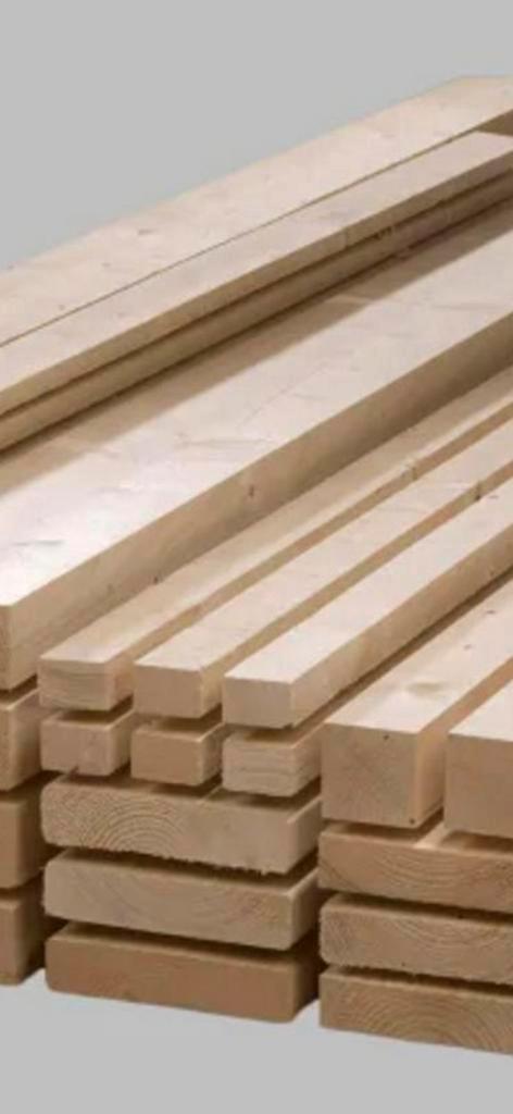 Vuren hout planken balken latjes enz. Alle maten., Doe-het-zelf en Verbouw, Hout en Planken, Nieuw, Balk, Vuren, Ophalen of Verzenden