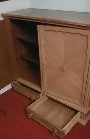 Nog 1 week: Eikenhouten kastje met lade en deur