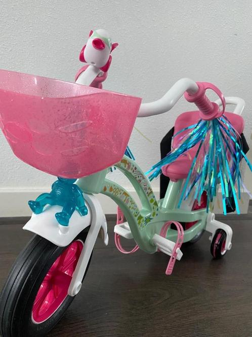 Baby born fiets met mandje, Kinderen en Baby's, Speelgoed | Poppen, Zo goed als nieuw, Babypop, Ophalen