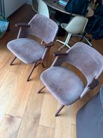 Vintage FT30 Stoelen Pastoe Cees Braakman Jaren 50 60, Huis en Inrichting, Stoelen, Ophalen, Gebruikt, Bruin, Twee