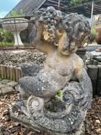 Oude grote betonnen putti/engel, Tuin en Terras, Ophalen, Gebruikt, Engelenbeeld, Beton
