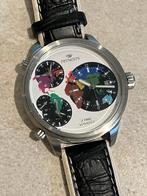 Nieuw! Pryngeps 3 Time Voyager – Stijlvol Horloge, Overige merken, Leer, Staal, Verzenden