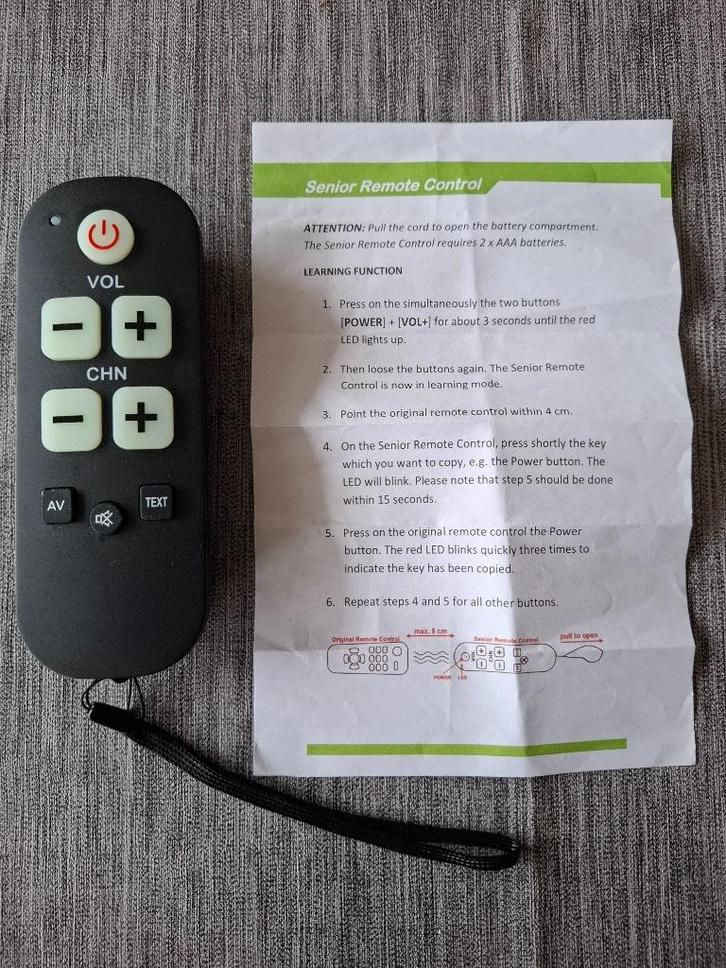 Senioren / slechtzienden afstandsbediening voor Philips tv’s, Audio, Tv en Foto, Afstandsbedieningen, Zo goed als nieuw, Tv, Ophalen of Verzenden