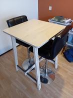 IKEA Norraker bartafel (Berken) met of zonder barkrukken, Ophalen, Gebruikt, 100 tot 150 cm, Tot twee personen