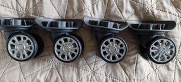 4 stuks nieuwe Bagagewielen - Kofferwielen - Bagagekoffer beschikbaar voor biedingen